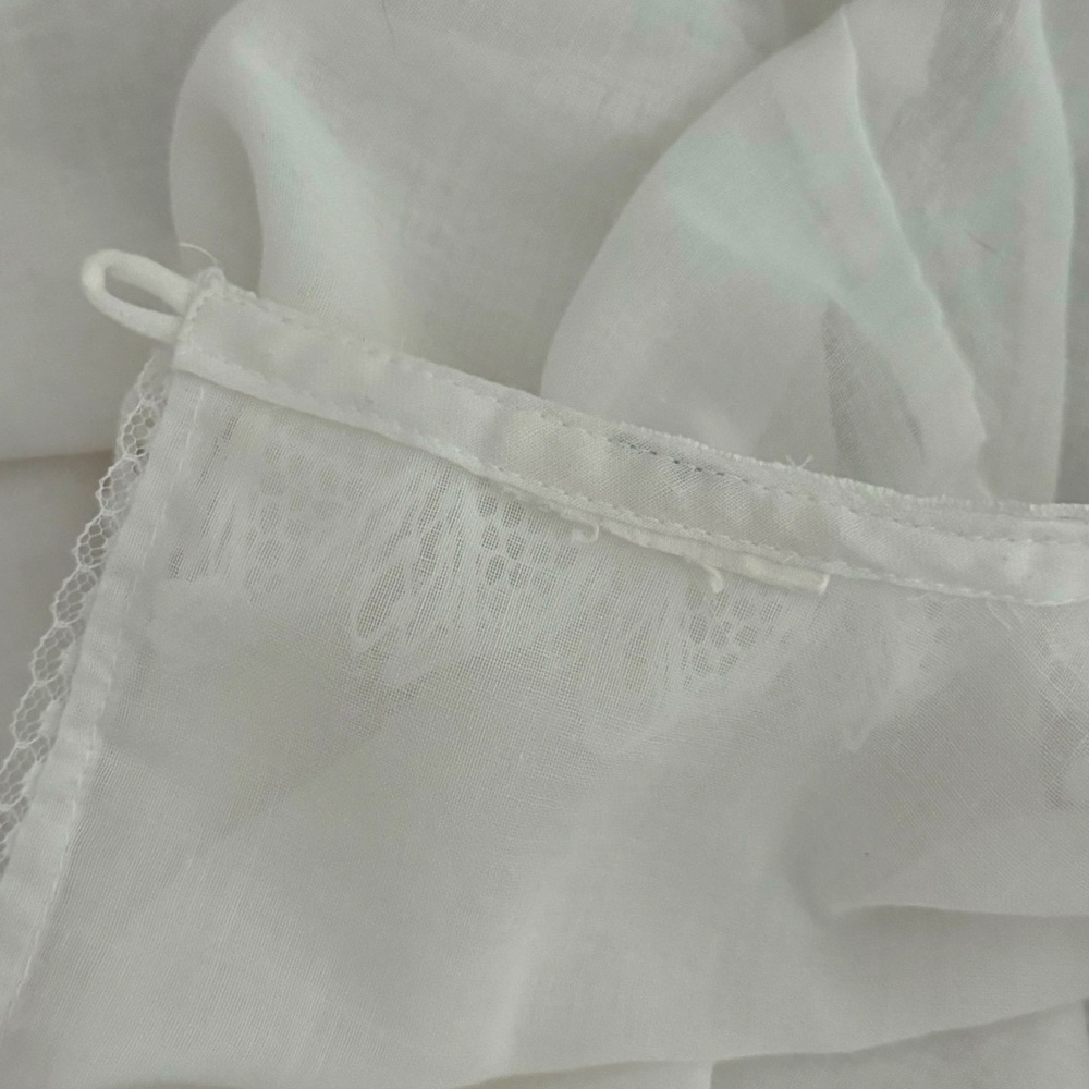 vintage 70s white cotton voile Gunne Sax blouse size small - Picture 9 of 11